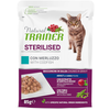 12 x 85 g Natural Trainer Adult Sterilised nourriture humide pour chats