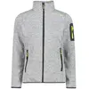 CMP - Veste Knit-Tech femme, Gris-Citron, L