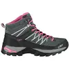 CMP Femme Rigel Mid WMN Trekking Shoe WP Chaussures de randonnée, Gris-Fuchsia-Gris Clair (Grey-Fuxia-Ice), 43 EU