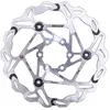 Disque de frein semi-flottant Braking S3 Batfly 6 trous argent/noir- 2