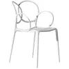 Driade - Fauteuil empilable Sissi - Blanc - Polyéthylène - Designer Lu...