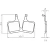 Wag Plaquettes de frein Magura MT5 pour E-bike - Set organique compatible MT7 et MT5