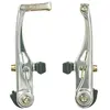 Bta Série V-Brake en Aluminium Argent - Set de 4 Pièces de 110mm avec Patins de 73mm
