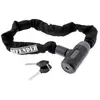 Wag Chaîne en acier trempé 8x8 mm, 900 mm, noire avec système à clé