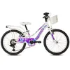 Myland Vélo City Fille 20 pour Enfants - Blanc avec Shimano 6V et Freins V-Brake