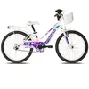 Myland Vélo City Girl 20 pour Enfants - Blanc, Roues 20', Cadre Acier, Freins V-Brake