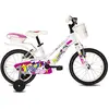 Myland Vélo pour Enfants Love 16 Kid L Blanc/Rose 16' avec Freins V-Brake