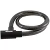 Wag Cadenas à câble renforcé 25x1200 mm avec clé, noir - Sécurité et praticité