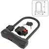 Bta Cadenas U-Lock Noir 12mm avec Clé et Support, 165x245mm, Sécurité Vélo