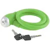 Bta Cadenas Spirale en Silicone Vert 12x1200mm avec Clé pour Vélo et Scooter