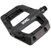 Wag Pédales VTT Flat en Résine Noire avec Axe Chromoly et 10 Pins par Côté