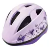 Bta Casque Fille Fleurs Violettes 52-56 cm, Certifié EN1078, Léger et Sûr