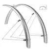 Bta Garde-boue en polycarbonate argent 20' pour vélo urbain - Kit complet