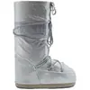 Moon Boot Modèle MB ICON GLITTER BLACK, argent métallique, 39/41 EU