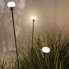 Lampe sur piquet LED Karman MINUIT, hauteur 105 cm, noir, IP65