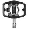 Paire de pédales gravel - SWITCH - Automatique ou standard - Plates - Noir - Alu CNC