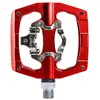 Pédales plate automatique ou standard alu Switch Rouge 90x90 mm 208221