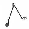 ROTALIANA lampe murale applique STRING W2 (Noir mat, corde noire, blan...