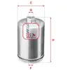 Filtre à carburant SOFIMA S1748B