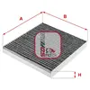 Filtre d'habitacle (filtre à pollen) SOFIMA S4275CA
