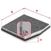 Filtre d'habitacle (filtre à pollen) SOFIMA S4262CA