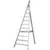 Echelle fruitière 3,5m/3,9m de verger en aluminium 10 échelons Hailo