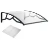 Artplast Auvent de Porte d'Entrée 100 x 120 cm - Polycarbonate Alvéolé...