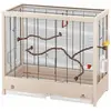 Cage à oiseaux - Ferplast - Giulietta 5 - 69 x 34,5 x 58 cm - Beige - Avec accessoires