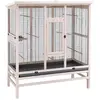 Ferplast cage à oiseaux Wilma Large 131,5 x 67 x 153 cm bois brun