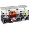 Cage pour hamster avec accessoires large Ferplast Multipla Noir 107,5x37,5x42 cm 57007417