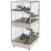 Cage Furet Tower Ferplast pour rat et furet L 80 x l 75 x H 161 cm