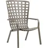 NARDI fauteuil pour l'extérieur FOLIO (Gris tourterelle - Polypropylène PRV)