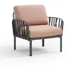 Fauteuil Komodo  - rosa quarzo - antracite Nardi