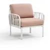 Fauteuil Komodo  - rosa quarzo - bianco Nardi