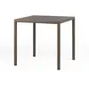 NARDI table carré pour extérieur PIAVE 80 cm (Tabac - Piano Laminato /...