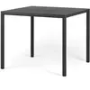 NARDI table carré pour extérieur PIAVE 90 cm (Anthracite - Piano Lamin...