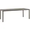 NARDI - Table rectangulaire Tevere - Beige - Résine de fibre de verre ...