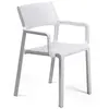 Chaise avec accoudoirs Trill  - bianco Nardi