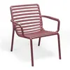 NARDI set de 2 fauteuils pour extérieur DOGA RELAX (Marsala - Polypropylène PRV)