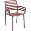 NARDI set de 2 fauteuils pour extérieur DOGA ARMCHAIR (Marsala - Polypropylène PRV)