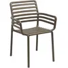 NARDI set de 2 fauteuils pour extérieur DOGA ARMCHAIR (Tabac - Polypropylène PRV)
