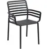 NARDI set de 2 fauteuils pour extérieur DOGA ARMCHAIR (Anthracite - Polypropylène PRV)