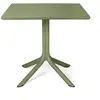 Nardi Table Carré Pour L'extérieur Clip 80 (Agave - Fibre De Verre Pol...
