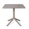 Table de bistro Clip  - tortora - 80 x 80 cm Nardi