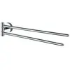 Inda - Porte-serviettes double articulation Forum chrome poli