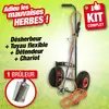 RIBILAND Kit desherbeur thermique avec chariot roues gonflables proxkit1