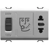 Prise rasoir+transfo d'isolement 3M tit Gewiss GW14331