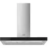 Smeg Hotte Cheminée plate Smeg Universale KBT9L4VN - Inox et verre noir