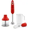 Mixeur plongeant avec accessoires Smeg Années 50 HBF03RDEU 700 W Rouge