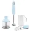 Mixeur plongeant multifonction 700w bleu azur - HBF03PBEU - SMEG